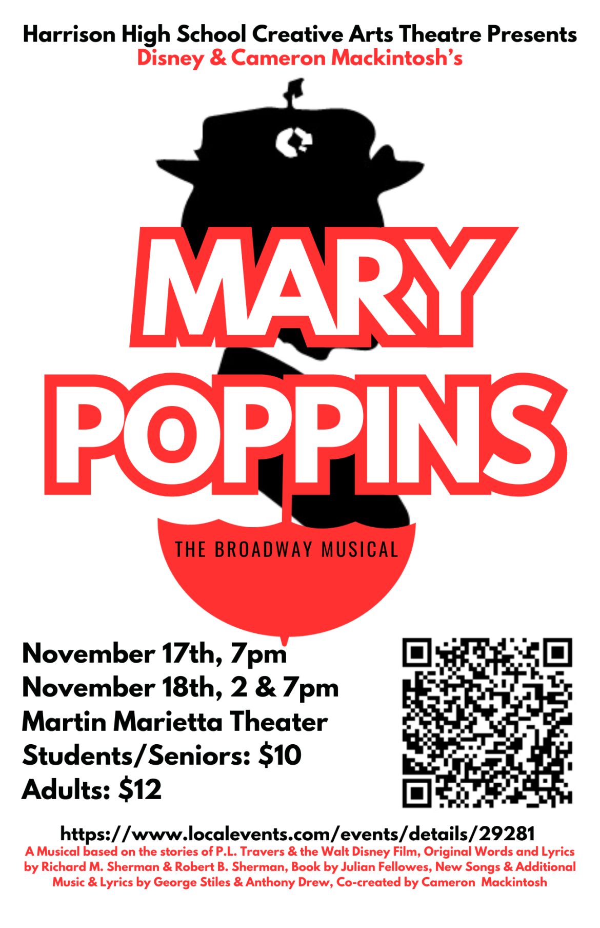 Mary Poppins Musical Poster